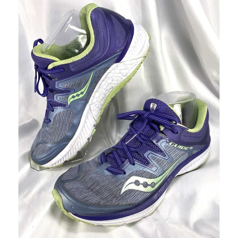 Saucony Womens Size 9 Running Shoes Guide ISO Everun Purple Sneakers S10415-1